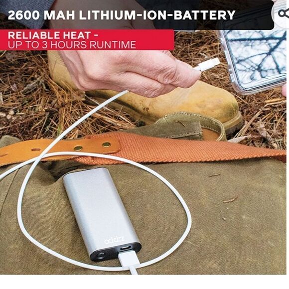 Zippo Blue HeatBank 6 Rechargeable Hand Warmer & Power Bank - Picture 6 of 12